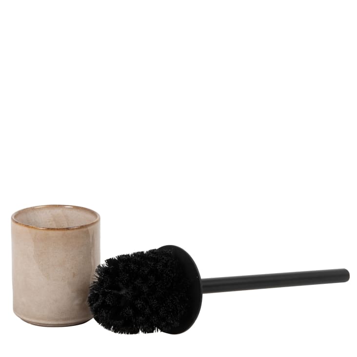 Maisons Du Monde Osakan - Escobilla De Baño De Cerámica Greige