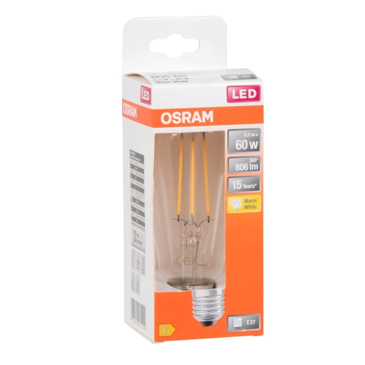 Maisons Du Monde Osram - Bombilla LED E27 60 W Clara Color Blanco Cálido