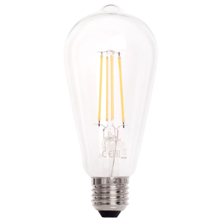 Maisons du Monde Osram - Bombilla LED E27 60 W clara color blanco cálido