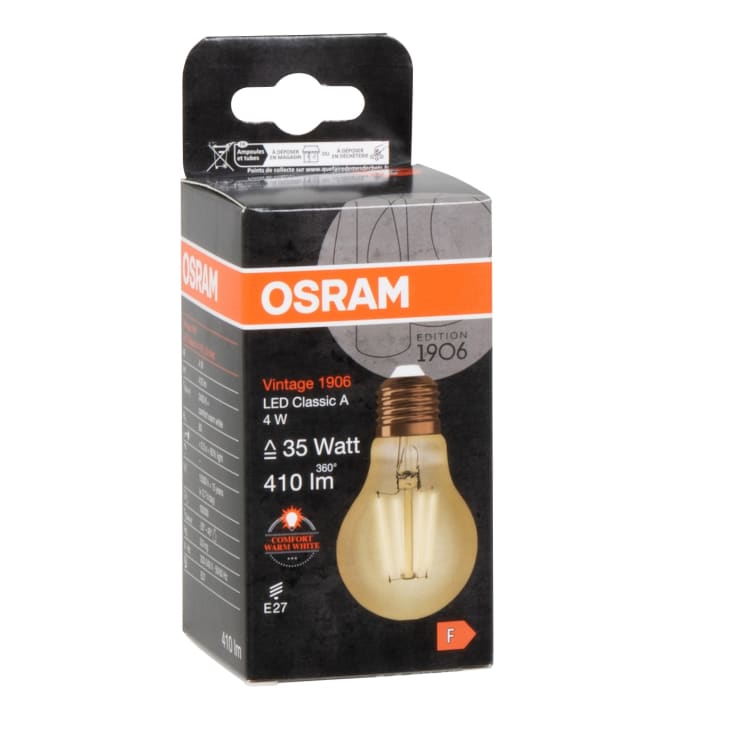 Maisons Du Monde Osram - E27 35w Bombilla LED ámbar Claro Blanco Cálido