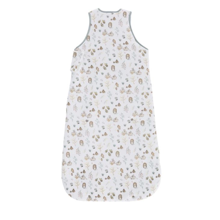 Maisons Du Monde OULANKA - Saco De Dormir Para Bebé En Nido De Abeja De Algodón Con Estampado De Bosque Blanco