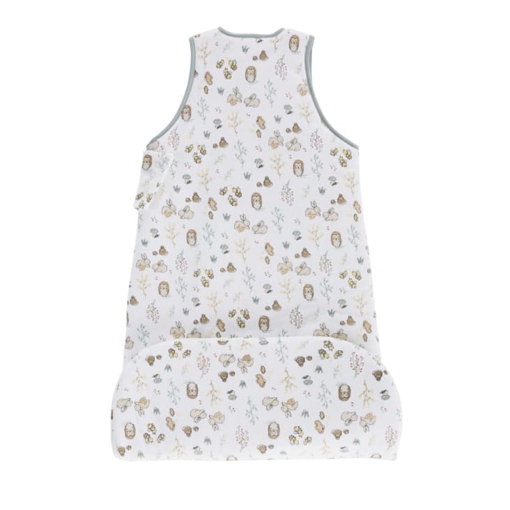 Maisons Du Monde OULANKA - Saco De Dormir Para Bebé En Nido De Abeja De Algodón Con Estampado De Bosque Blanco