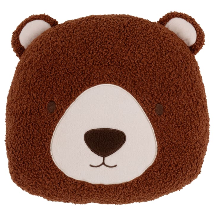 Maisons du Monde Ours - Cojín infantil con forma de osito tricolor 30x30