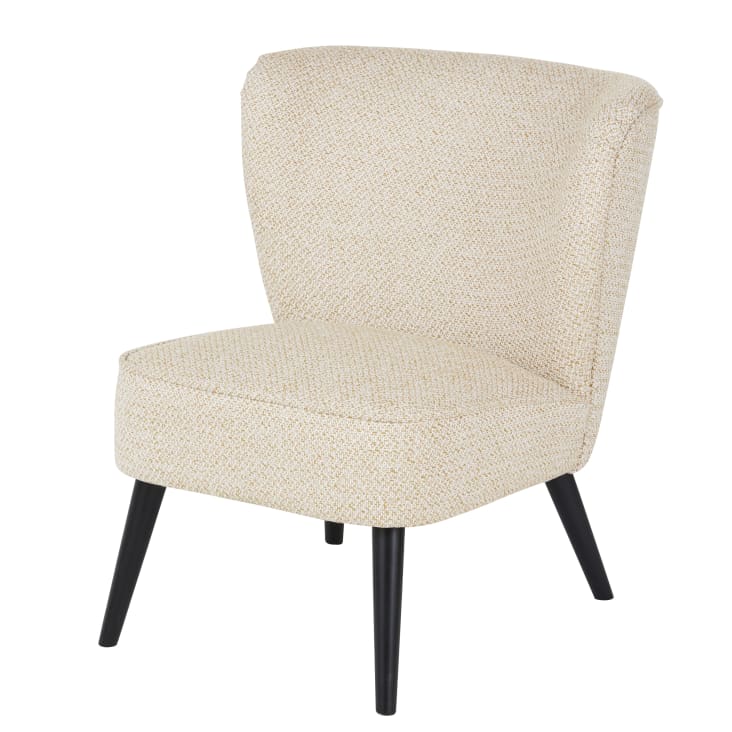 Maisons du Monde Palm - Sillón vintage de terciopelo ocre