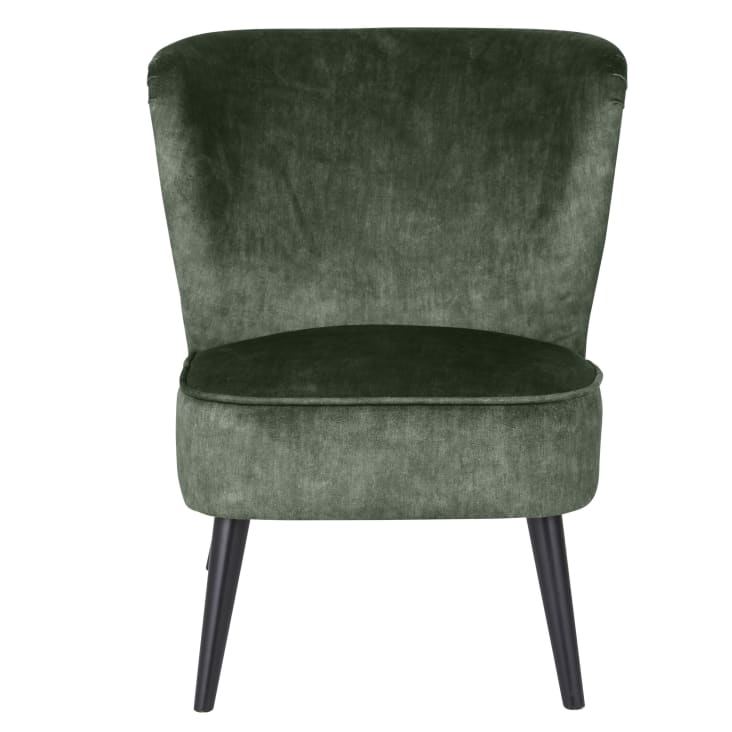 Maisons Du Monde Palm - Sillón Vintage De Terciopelo Reciclado Verde