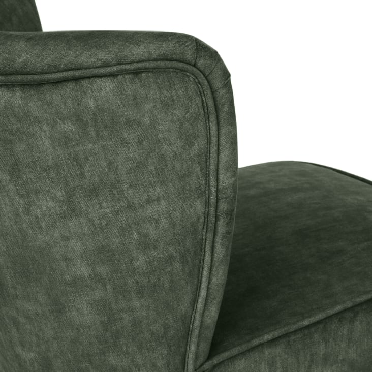 Maisons Du Monde Palm - Sillón Vintage De Terciopelo Reciclado Verde