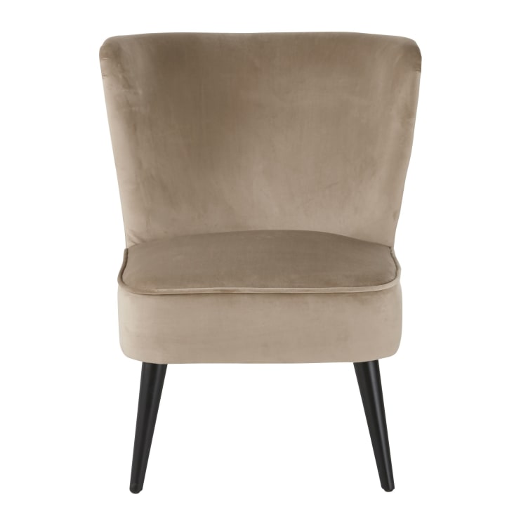 Maisons Du Monde Palm - Sillón Vintage Y Terciopelo Beige