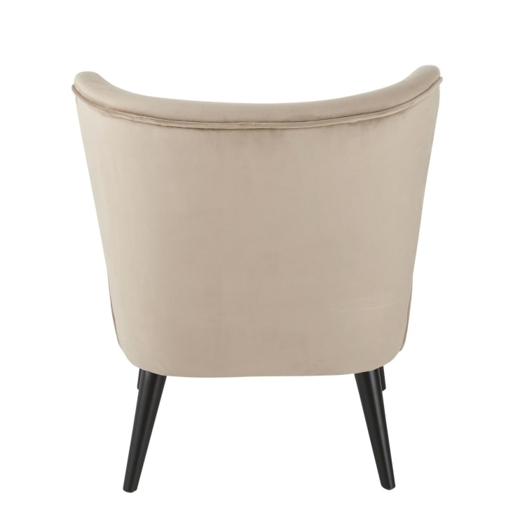 Maisons Du Monde Palm - Sillón Vintage Y Terciopelo Beige