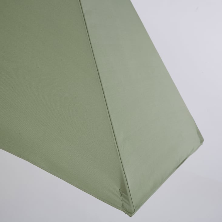 Maisons Du Monde Palma - Sombrilla Abatible De Aluminio Y Tela De Color Verde Caqui 3 X 3 M