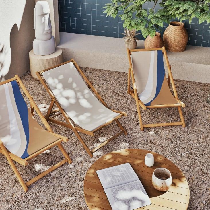 Maisons Du Monde Panama - Tumbona/hamaca Plegable Crudo De Eucalipto Maciza