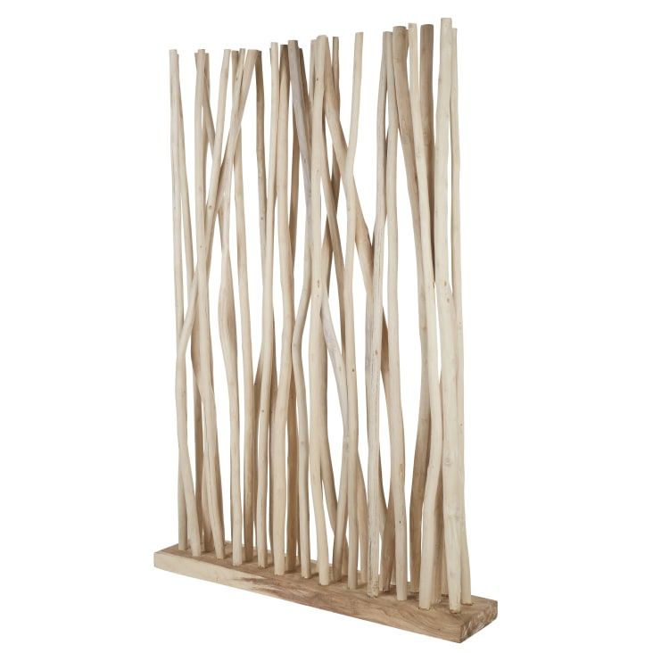 Maisons Du Monde Panamara - Biombo De Madera De Teca Marrón