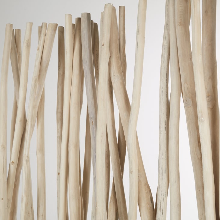 Maisons Du Monde Panamara - Biombo De Madera De Teca Marrón