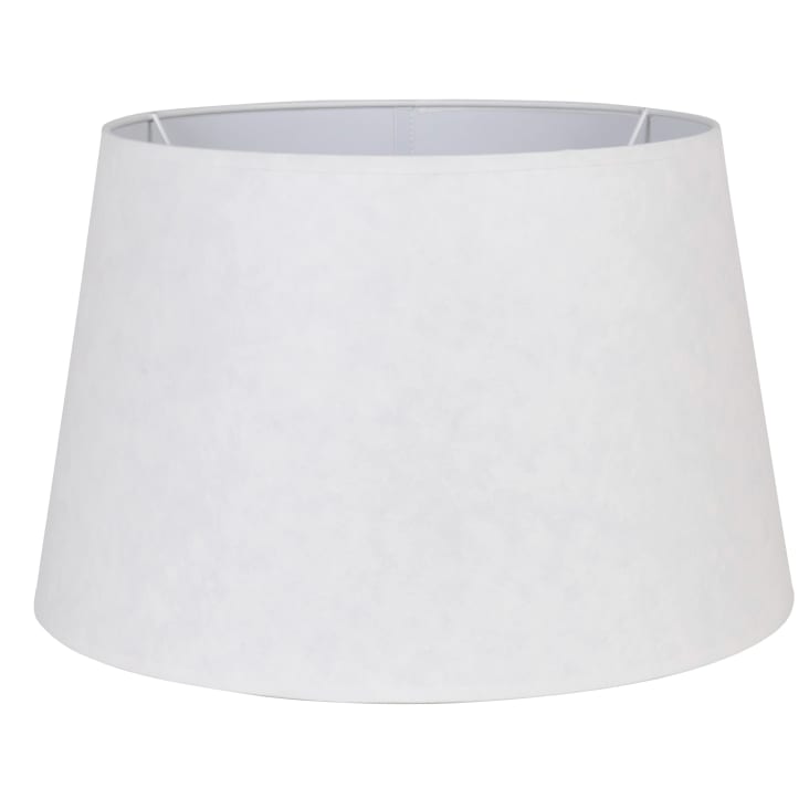 Maisons du Monde Pantalla para lámpara de techo de papel maché blanco D.45