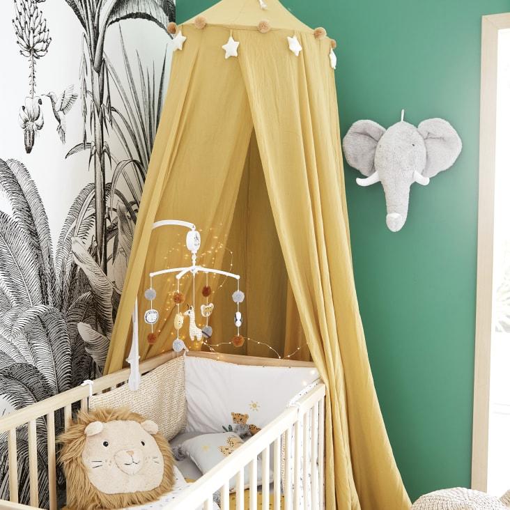 Maisons Du Monde Papel Pintado No Tejido Con Estampado De Jungla En Blanco Y Negro 350x300