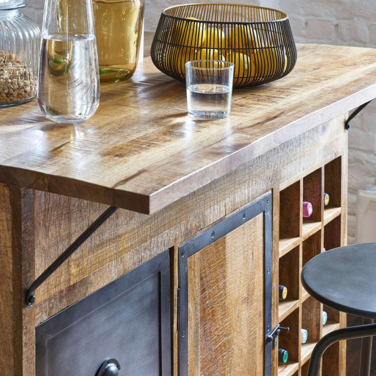 Maisons Du Monde Papelera De Metal Calado Negro Y Dorado