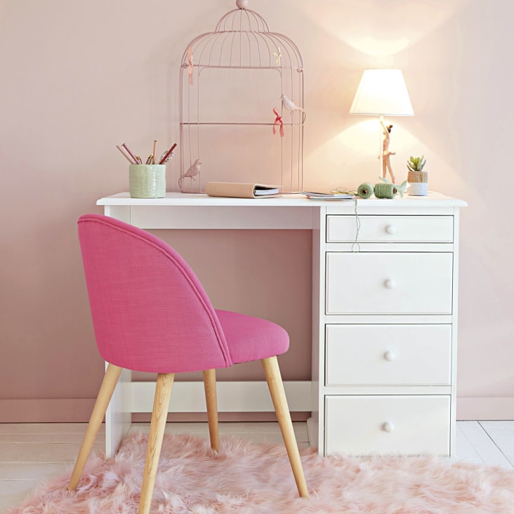 Maisons Du Monde Pastel - Escritorio Con 4 Cajones Blanco