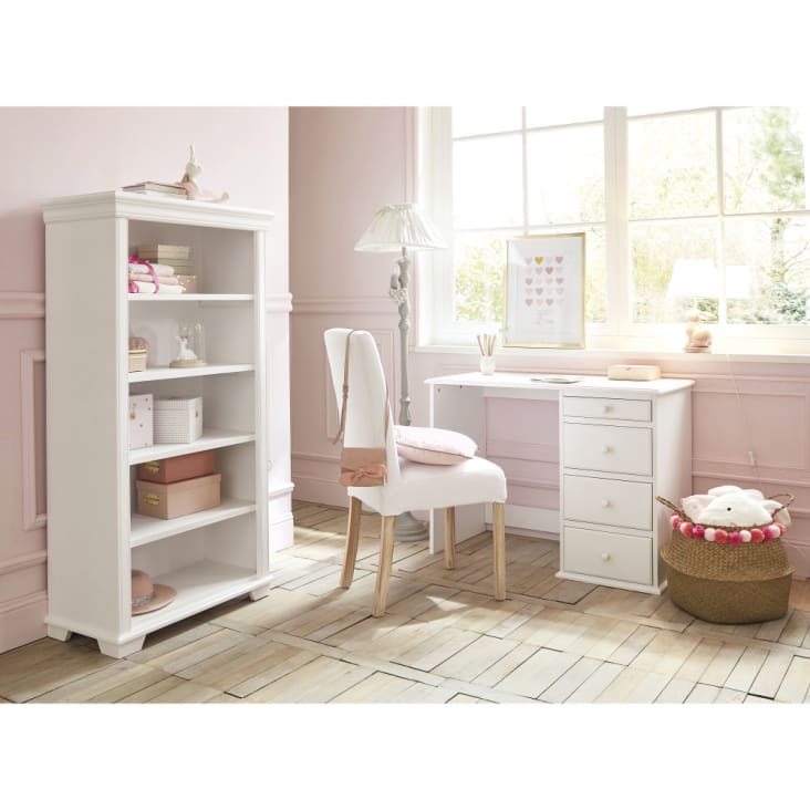 Maisons Du Monde Pastel - Escritorio Con 4 Cajones Blanco