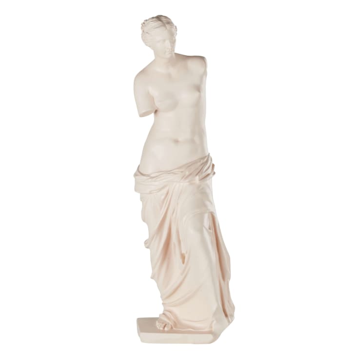 Maisons du Monde PAULINE - Figura de diosa de polirresina de color beige rosado Alt. 63