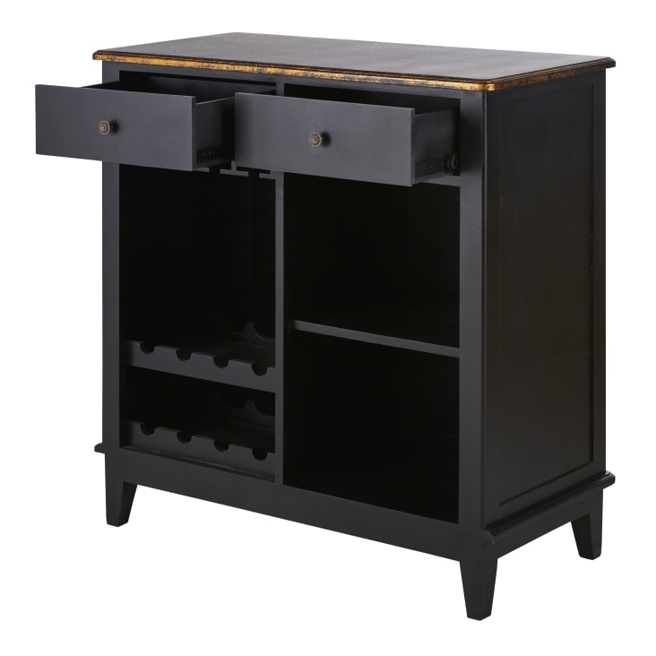 Maisons Du Monde Perroquet - Barra De Bar De Madera Oscura