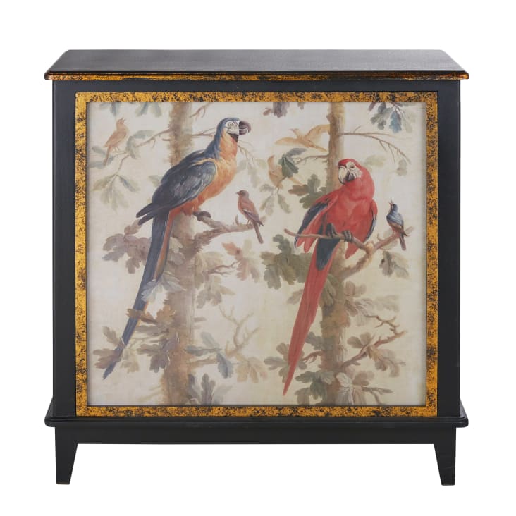 Maisons du Monde Perroquet - Barra de bar de madera oscura