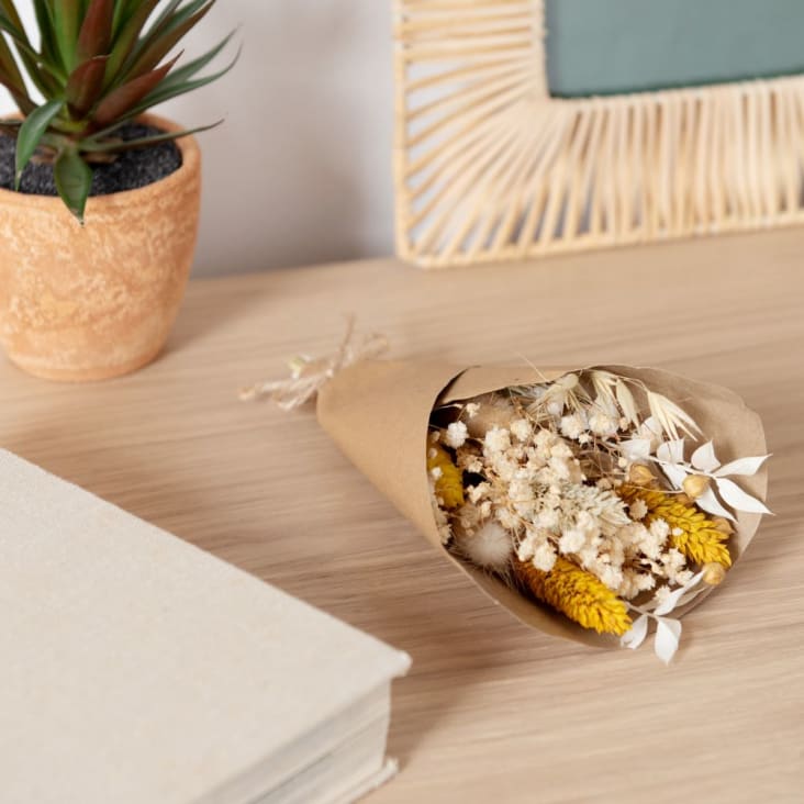 Maisons du Monde PIA - Ramillete de flores secas marrones