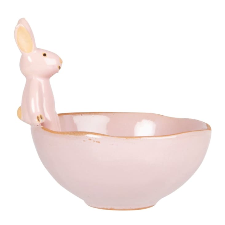 Maisons Du Monde PINPIN - Lote De 2 - Tazón De Porcelana Rosa Con Conejo