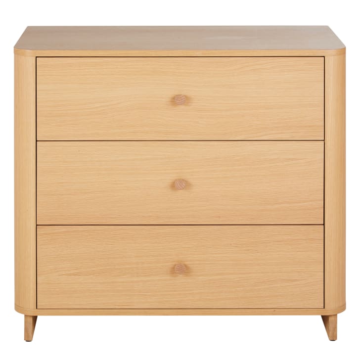 Maisons du Monde Polari - Cómoda de madera clara de 3 cajones