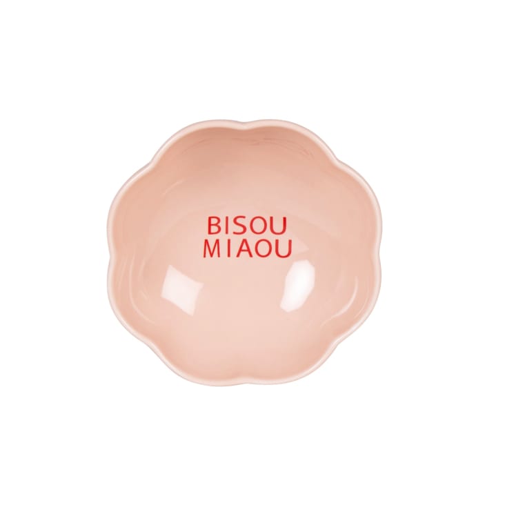 Maisons Du Monde Pops - Comedero Para Gatos De Gres Rojo Y Rosa
