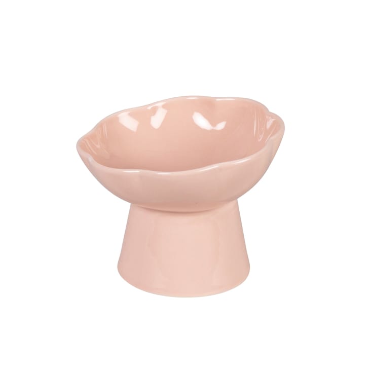 Maisons du Monde Pops - Comedero para gatos de gres rojo y rosa
