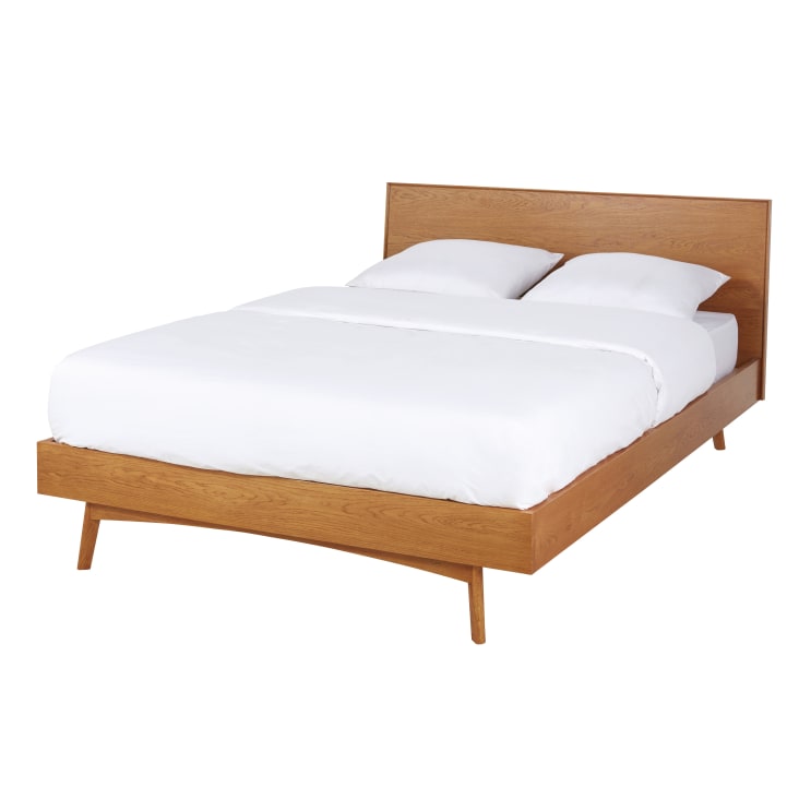 Maisons Du Monde Portobello - Cama Vintage De 140x200 Con Somier De Láminas