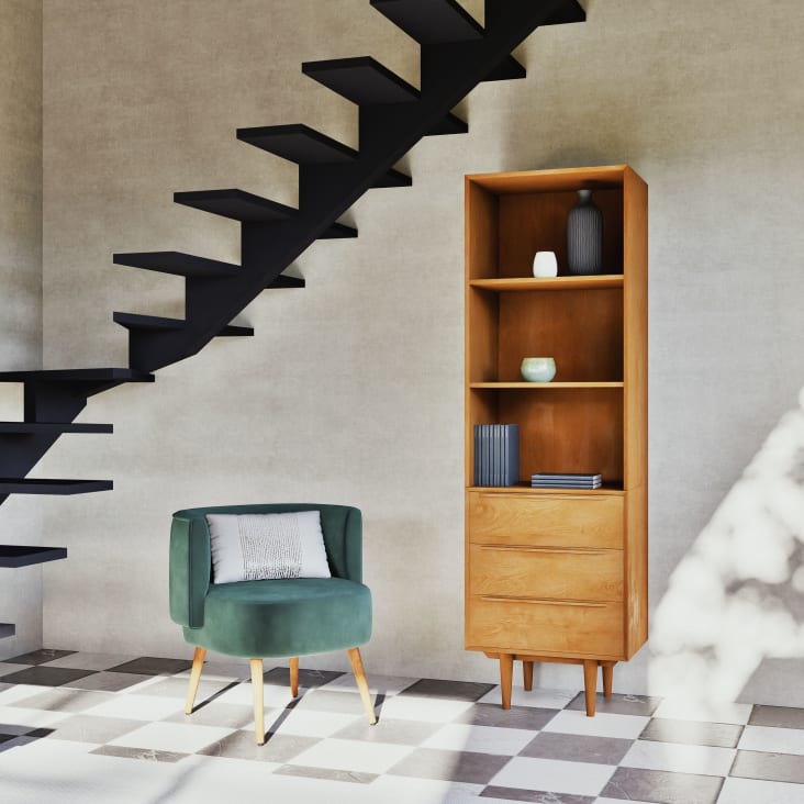 Maisons Du Monde Portobello - Columna Vintage Con 3 Cajones