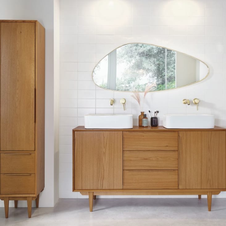 Maisons Du Monde Portobello - Mueble De Lavabo Vintage Con 2 Puertas