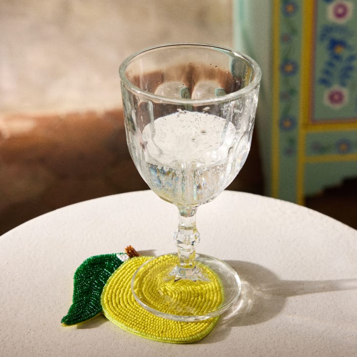 Maisons Du Monde Posavasos Con Limón Amarillo Y Verde