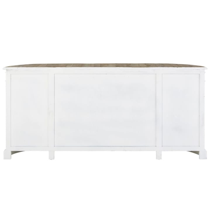 Maisons Du Monde Provence - Aparador 4 Puertas 2 Cajones De Abedul Marfil