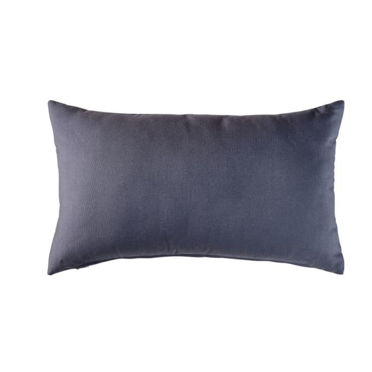 Maisons Du Monde PUNTARENA - Cojín Verde Y Negro Con Estampado De Hojas 30x50