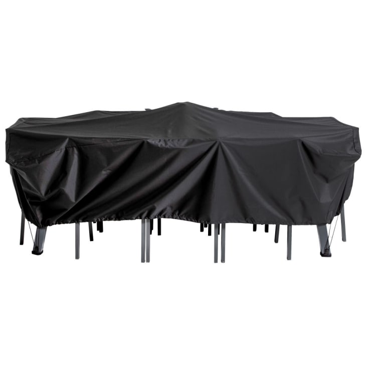 Maisons Du Monde Puravida - Funda Protectora Para Mesa De Jardín Rectangular En Negro L. 240
