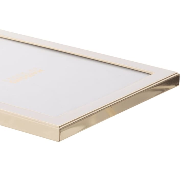 Maisons Du Monde REBECCA - Marco De Fotos Blanco Y Dorado 15x20