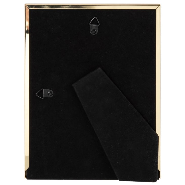 Maisons Du Monde REBECCA - Marco De Fotos De Metal Negro Y Dorado 15x20 Cm