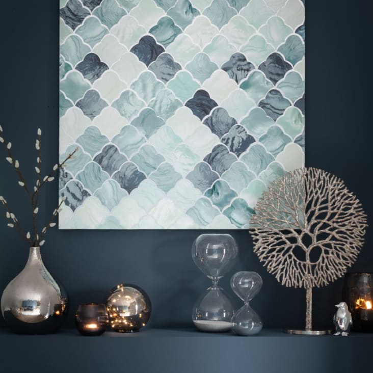 Maisons Du Monde Reloj De Arena Gris Claro De Cristal