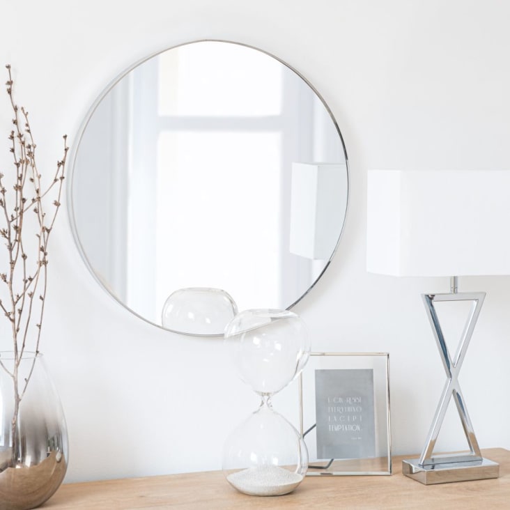 Maisons Du Monde Reloj De Arena Gris Claro De Cristal