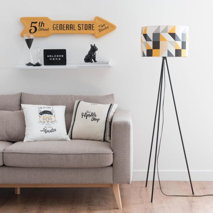 Maisons Du Monde Reloj De Arena Imantado De Cristal Sobre Base Negra