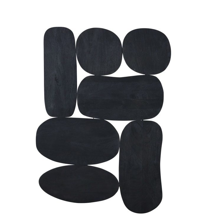 Maisons du Monde Rhea - Formas para decorar la pared de madera de mango de 85x124 cm