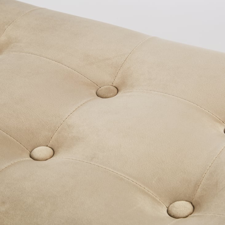 Maisons Du Monde Rimini - Banco Baúl Color Crudo Y Dorado