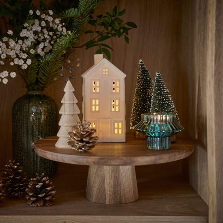 Maisons Du Monde RITA - Expositor Para Tartas De Madera De Acacia