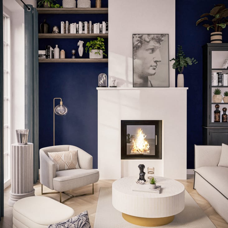 Maisons Du Monde ROMA - Campana De Cristal Con Bustos Blancos