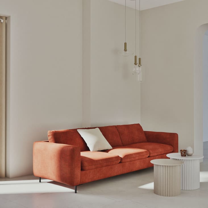 Maisons Du Monde ROMEO - Mesas Auxiliares En Blanco Y Beige (x2)