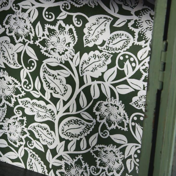 Maisons Du Monde Rosario - Vitrina Con 2 Puertas De Acacia Maciza Y Vidrio Templado