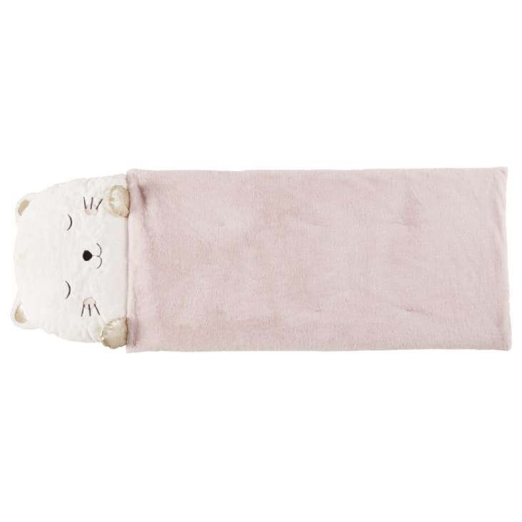 Maisons Du Monde Saco De Dormir Infantil Gato Blanco Rosa Y Dorado