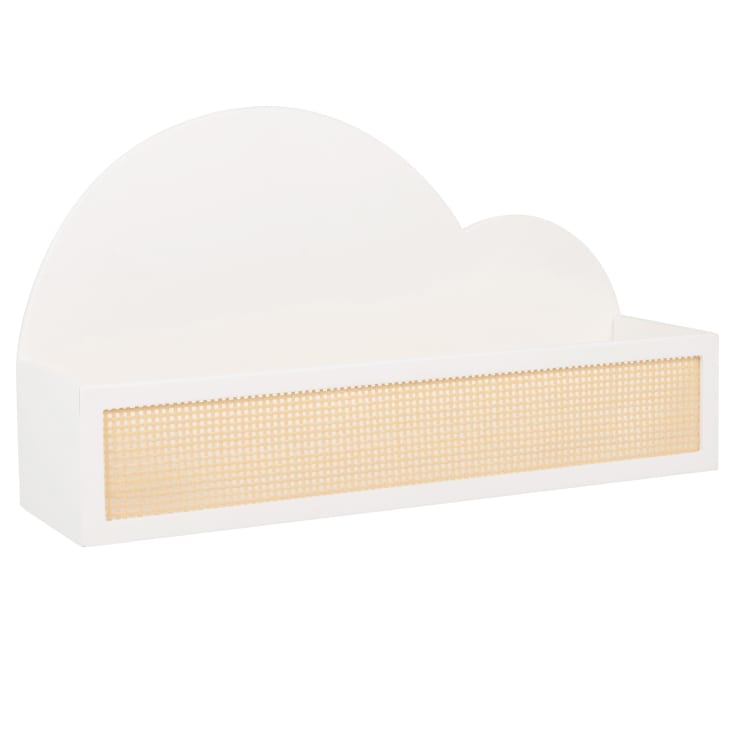 Maisons du Monde Saint Germain des Prés - Estante de pared en forma de nube blanca con imitación de rejilla