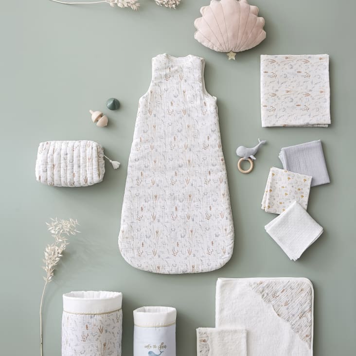 Maisons Du Monde Saint Malo - Muselinas De Bebé En Gasa De Algodón Orgánico Multicolor (x3)